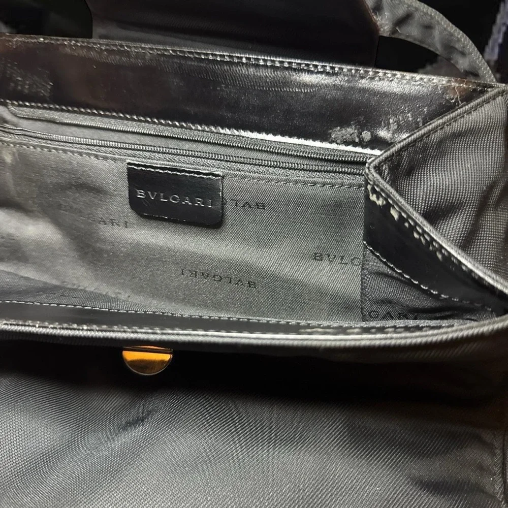 BVLGARI VTG 90s RARE Black Nylon Leather Backpack Discontinued [Authentic] — OS - Picture 2 of 8